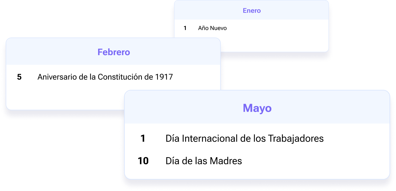 Consulta de días festivos desde el portal del docente