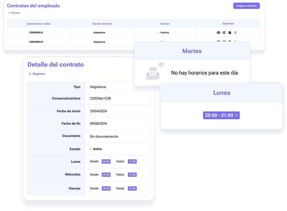 Gestión de múltiples contratos