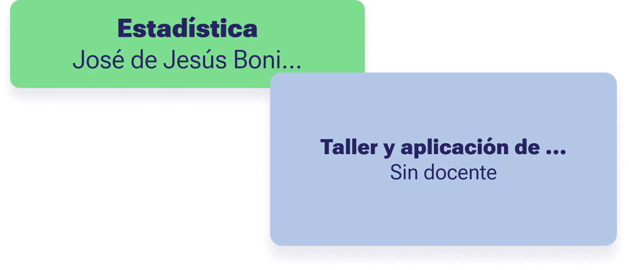 Gestión fácil de materias y asignación de docentes