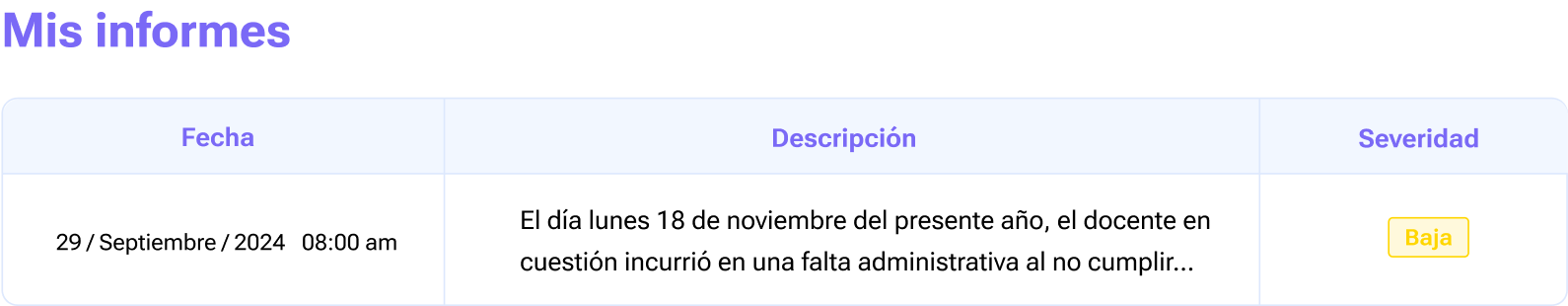 Acceso transparente a informes y seguimiento