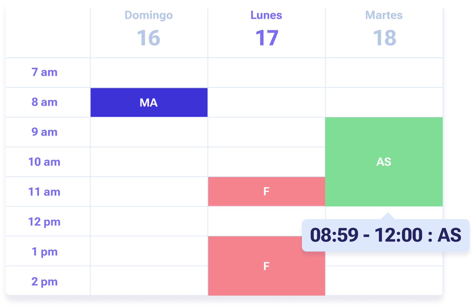 Consulta los horarios de chequeo al instante